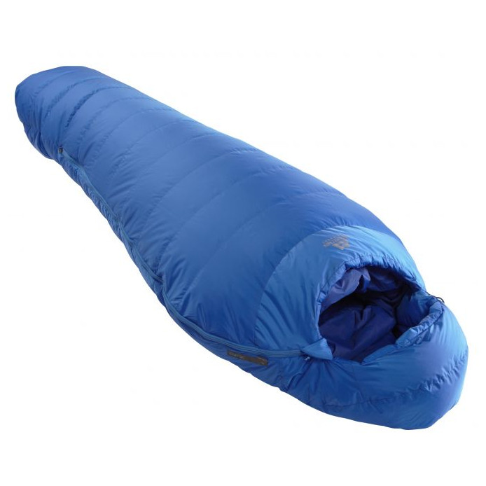 Péřový spacák Mountain Equipment Classic 750 Regular Zip: Levý / Barva: modrá