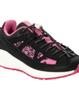 Dětské boty Jack Wolfskin Vili Sneaker Low K Velikost bot (EU): 28 / Barva: černá/růžová