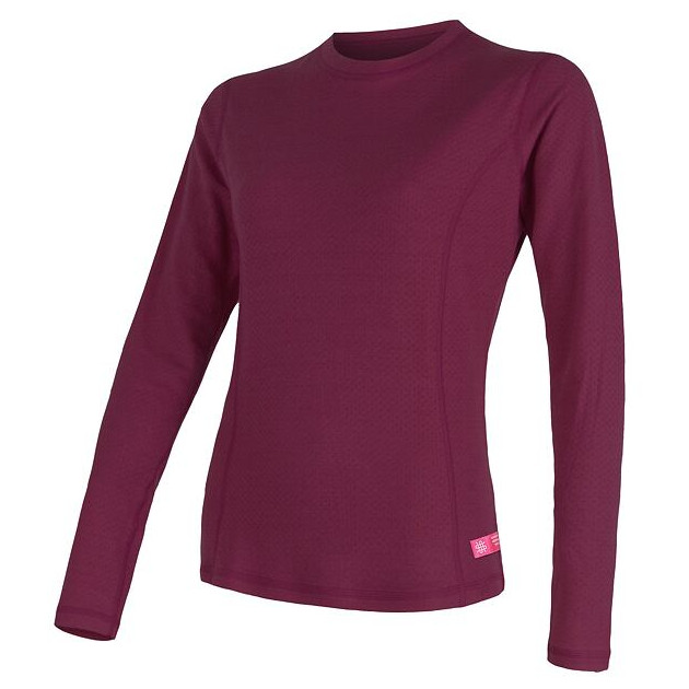 Dámské triko Sensor DF Merino Wool dl.r. Velikost: M / Barva: lila