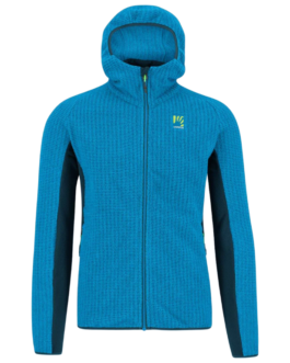 Pánská mikina Karpos Rocchetta Hoodie Fleece Velikost: L / Barva: modrá/světle modrá