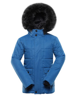 Dětská zimní bunda Alpine Pro Egypo Dětská velikost: 152-158 / Barva: modrá