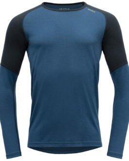 Pánské funkční triko Devold Jakta Merino 200 Shirt Velikost: XL / Barva: modrá