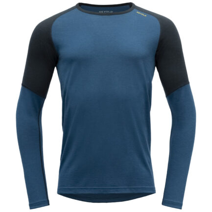 Pánské funkční triko Devold Jakta Merino 200 Shirt Velikost: M / Barva: modrá