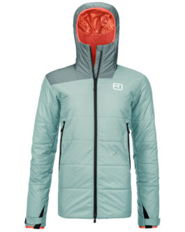 Dámská bunda Ortovox Swisswool Zinal Jacket W Velikost: L / Barva: světle modrá