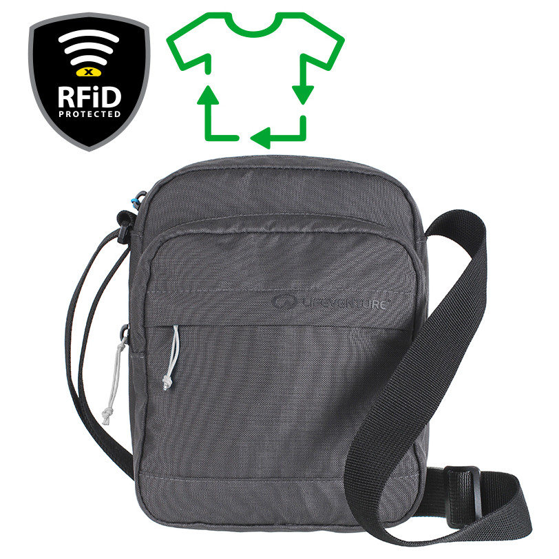 Taška přes rameno LifeVenture RFiD Shoulder Bag Recycled Barva: šedá