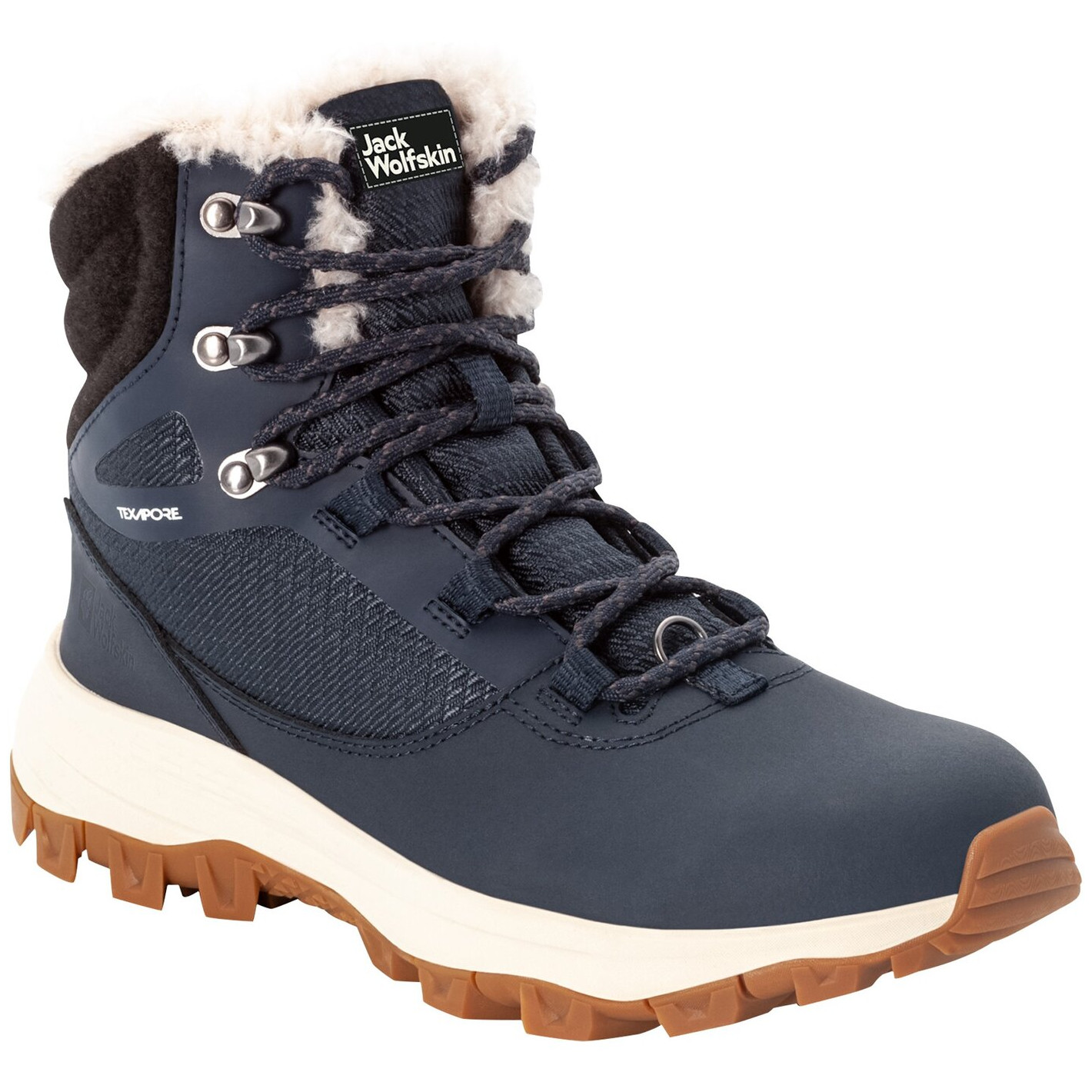 Dámské zimní boty Jack Wolfskin Everquest Texapore High W 2022 Velikost bot (EU): 41 / Barva: tmavě modrá