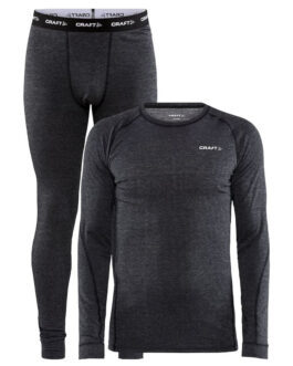 Pánský funkční set Craft Core Wool Merino Velikost: M / Barva: šedá