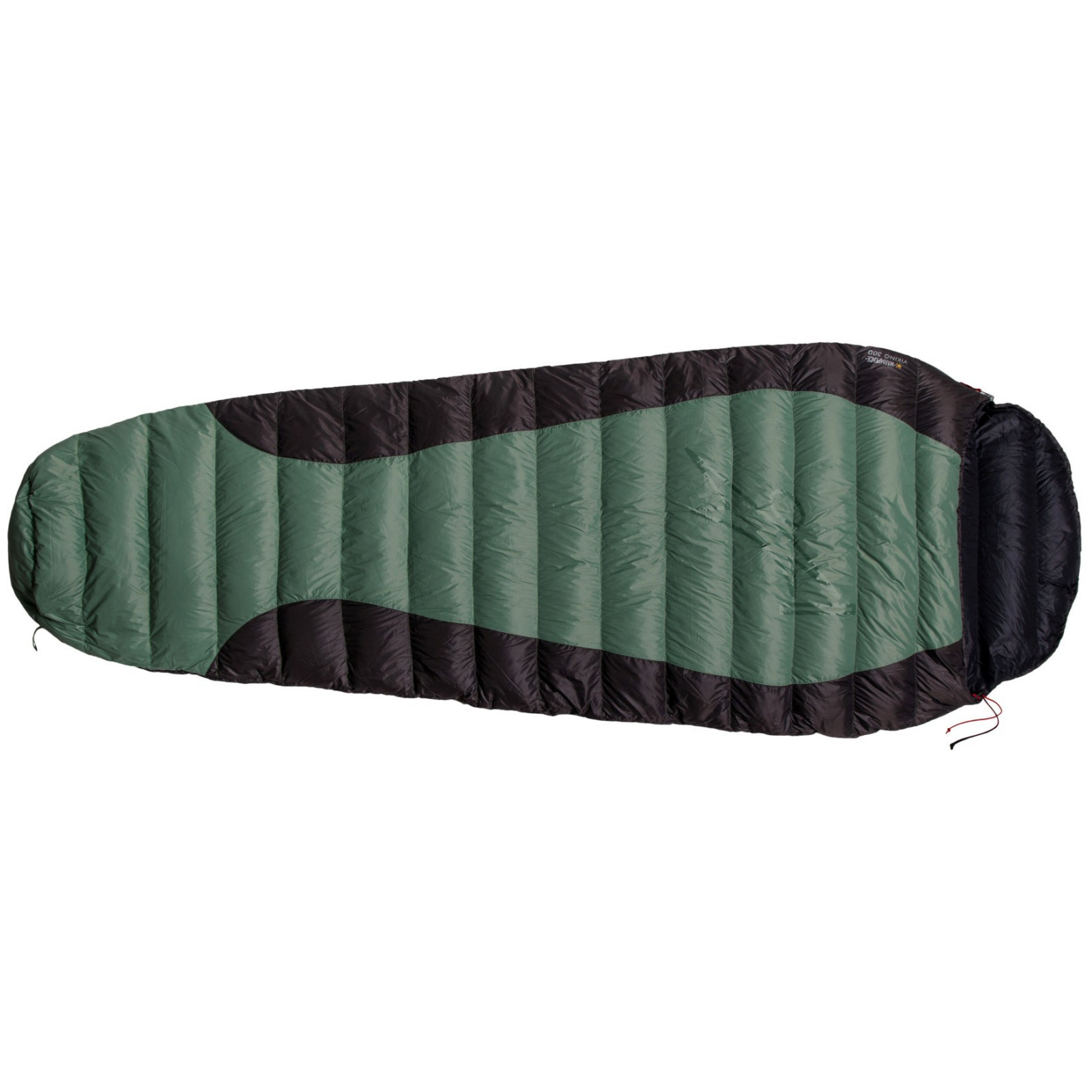 Péřový spacák Warmpeace Viking 300 170 cm Zip: Pravý / Barva: zelená