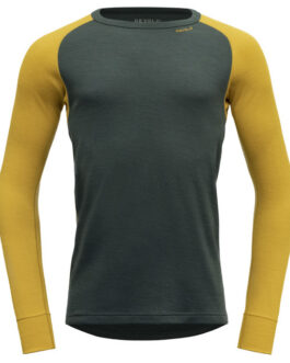 Pánské triko Devold Expedition Man Shirt Velikost: L / Barva: žlutá/zelená