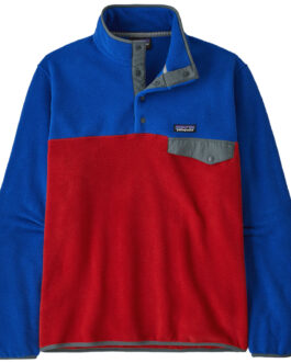 Pánská mikina Patagonia Lightweight Synchilla Snap-T Pullover Velikost: M / Barva: červená/modrá