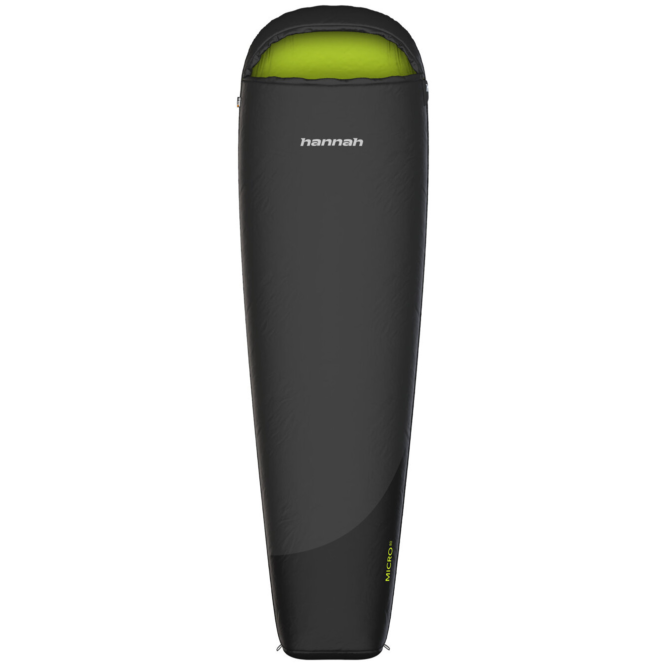 Spacák Hannah Micro 80 (2023) Zip: Pravý / Barva: šedá/černá