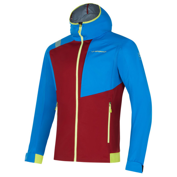 Pánská bunda La Sportiva Macnas Softshell Jkt M Velikost: XXL / Barva: červená/modrá