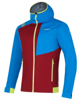 Pánská bunda La Sportiva Macnas Softshell Jkt M Velikost: M / Barva: červená/modrá