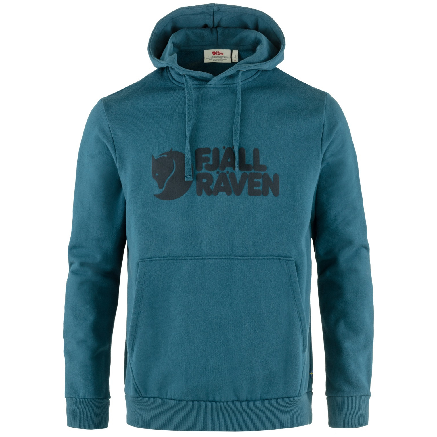 Pánská mikina Fjällräven Fjällräven Logo Hoodie M Velikost: XL / Barva: modrá/černá