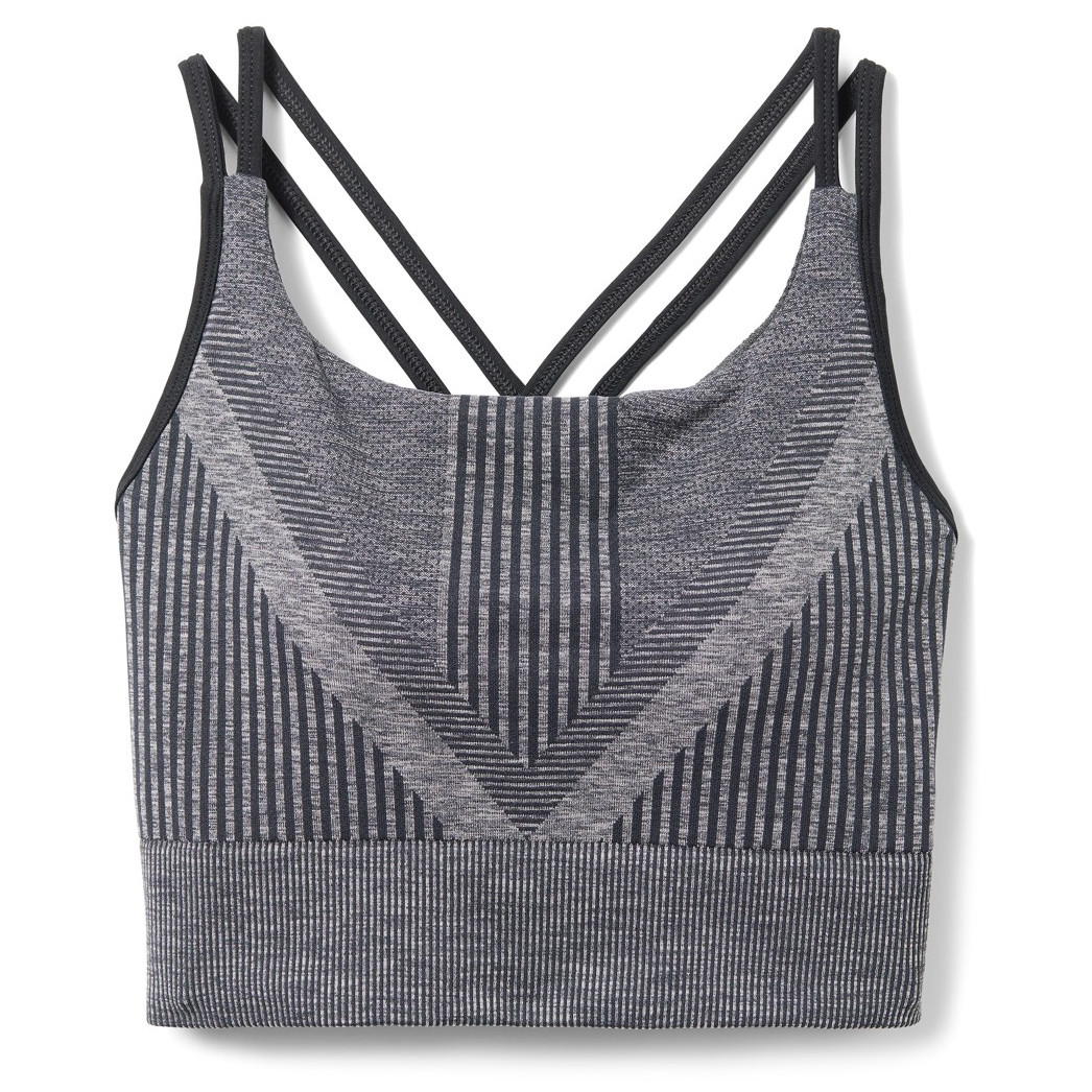 Dámské funkční prádlo Smartwool W Intraknit Strappy Bra Velikost: S / Barva: černá