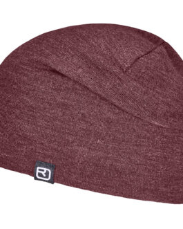 Čepice Ortovox Wonderwool Beanie Barva: červená/šedá