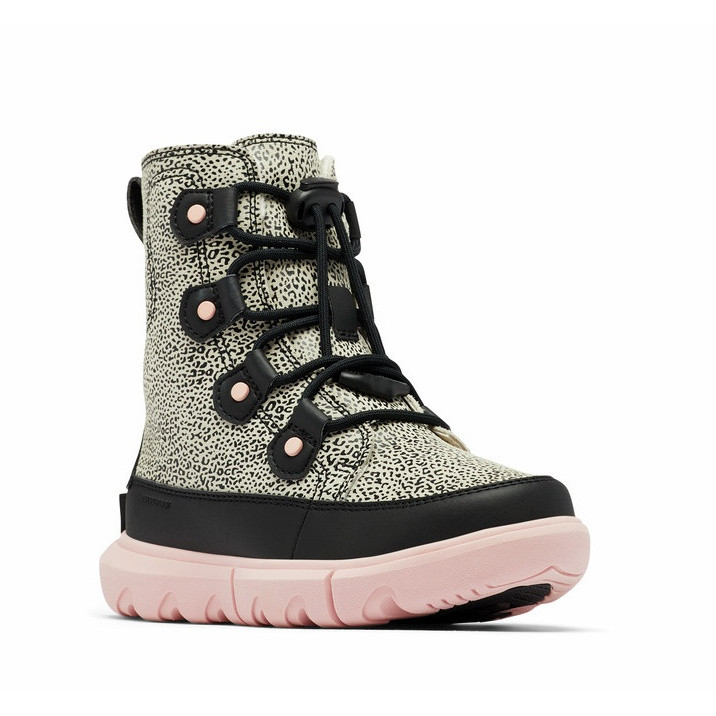 Dětské boty Sorel YOUTH SOREL EXPLORER™ LACE WP Velikost bot (EU): 34 / Barva: černá/bílá