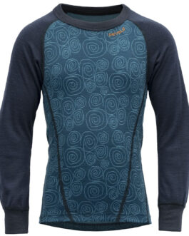 Dětské funkční triko Devold Duo Active Merino Shirt Kid Dětská velikost: 104 / Barva: modrá/světle modrá