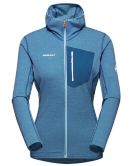 Dámská funkční mikina Mammut Aenergy Light ML Hooded Jacket Women Velikost: L / Barva: světle modrá