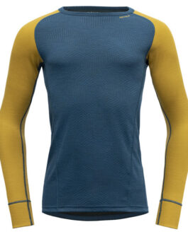 Pánské funkční triko Devold Duo Active Merino 205 Shirt Velikost: XL / Barva: žlutá/modrá