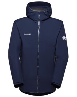 Pánská bunda Mammut Convey Tour HS Hooded Jacket Men Velikost: XXL / Barva: modrá/bíla