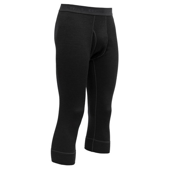 Pánské funkční spodky Devold Expedition Man 3/4 Long Johns W/Fly Velikost: L / Barva: černá