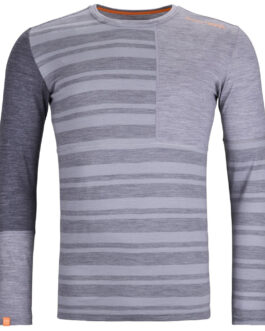 Pánské funkční triko Ortovox 185 Rock’N’Wool Long Sleeve M Velikost: XL / Barva: šedá