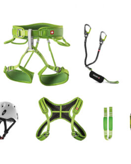 Ferratový set Ocún Via Ferrata Twist+Chest Pail Set Velikost: XS-M / Barva: zelená