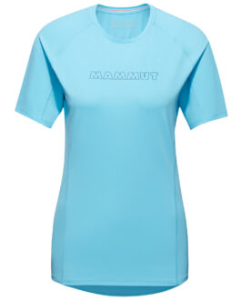 Dámské triko Mammut Selun FL T-Shirt Women Logo Velikost: S / Barva: světle modrá