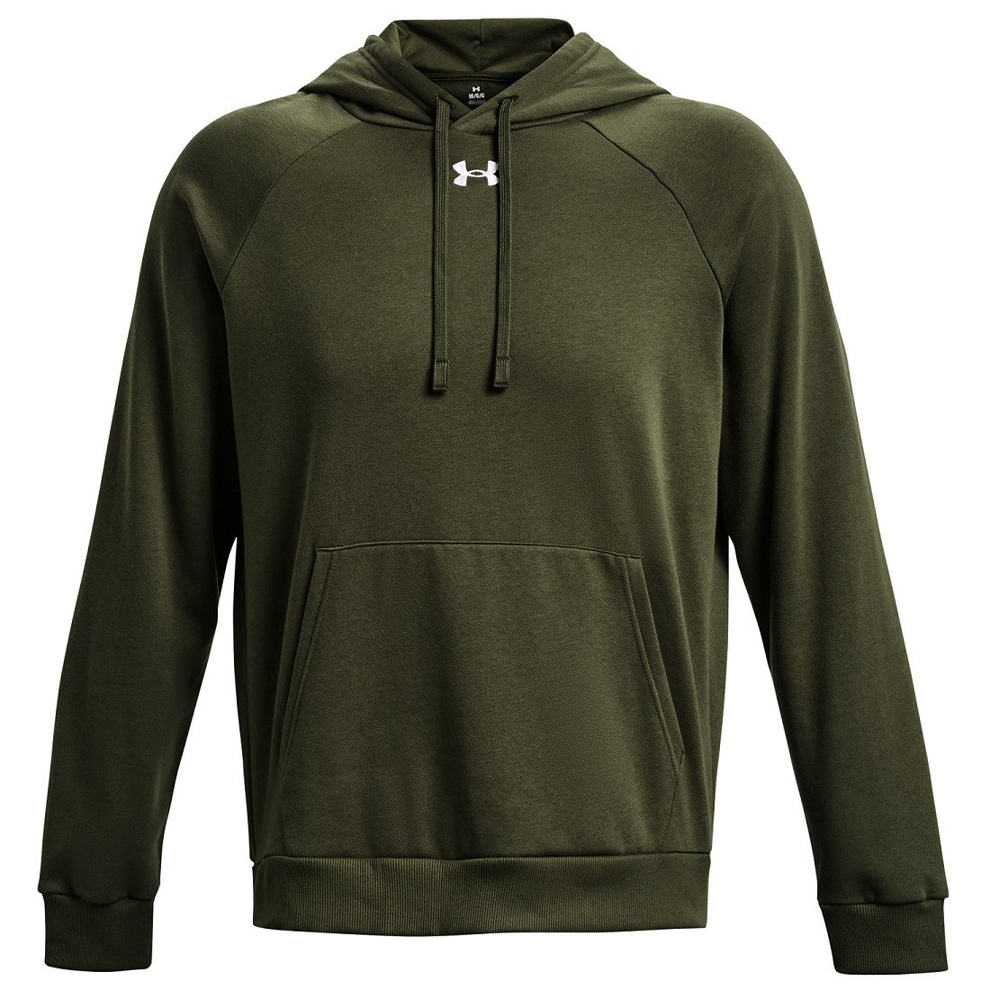 Pánská mikina Under Armour Rival Fleece Hoodie Velikost: XL / Barva: tmavě zelená