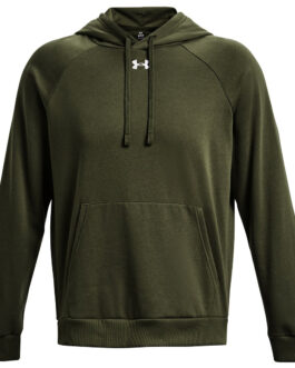 Pánská mikina Under Armour Rival Fleece Hoodie Velikost: M / Barva: tmavě zelená