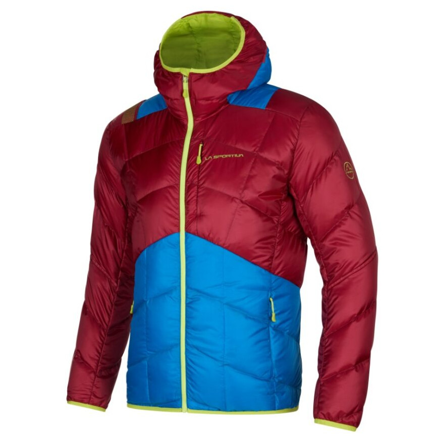 Pánská bunda La Sportiva Pinnacle Down Jkt M Velikost: XXL / Barva: červená/modrá