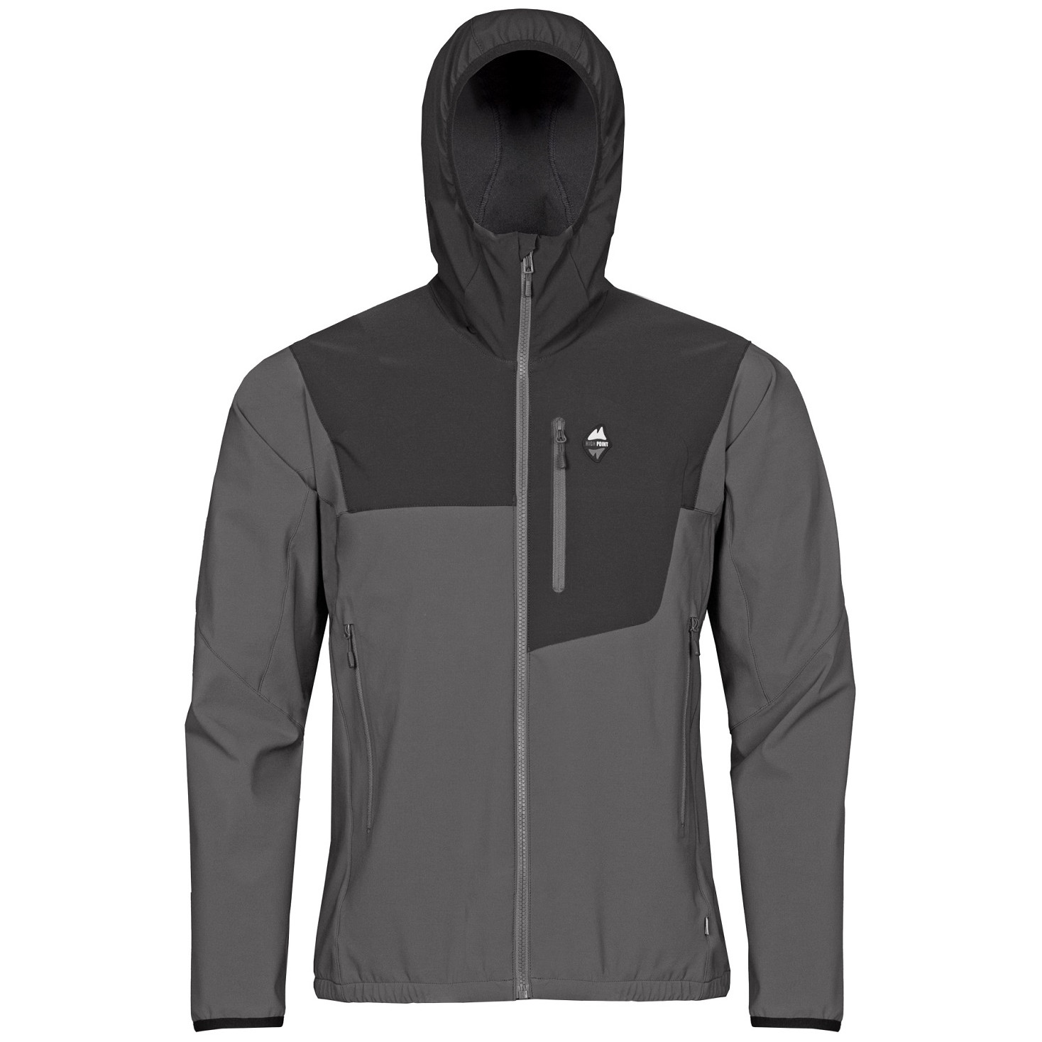 Pánská softshellová bunda High Point Atom 2.0 Hoody Jacket Velikost: XXL / Barva: šedá/černá