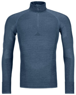 Pánské funkční triko Ortovox 230 Competition Zip Neck M Velikost: XL / Barva: modrá
