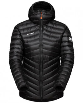 Dámská bunda Mammut Broad Peak IN Hooded Jacket W Velikost: L / Barva: černá/šedá