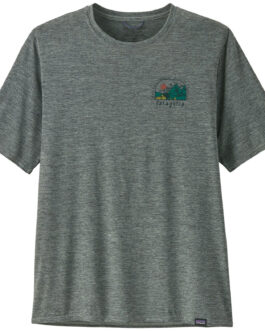 Pánské triko Patagonia Cap Cool Daily Graphic Lands Velikost: S / Barva: světle zelená