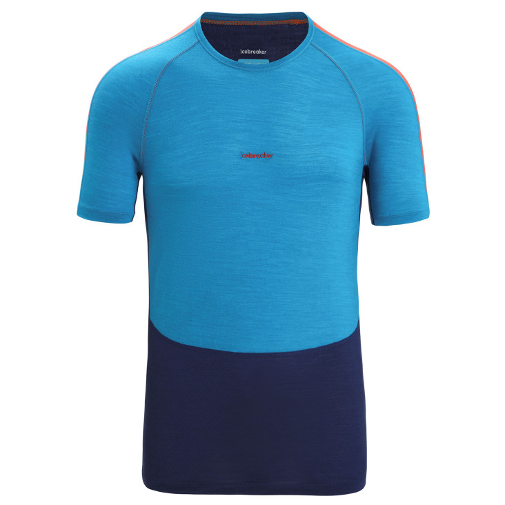 Pánské funkční triko Icebreaker Men 125 ZoneKnit™ SS Crewe Velikost: XL / Barva: modrá