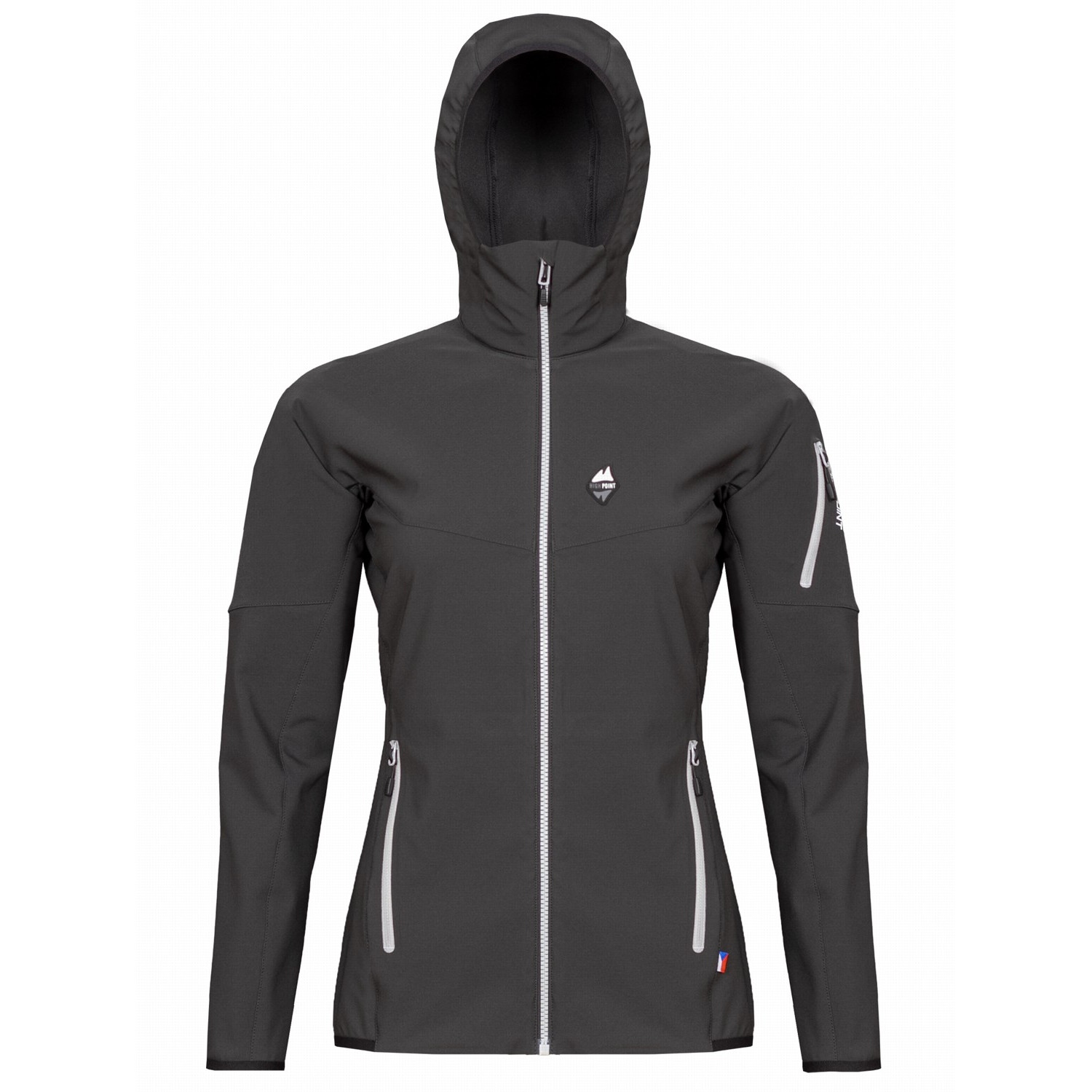 Dámská softshellová bunda High Point Atom 2.0 Lady Hoody Jacket Velikost: S / Barva: černá