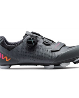 Dámské cyklistické tretry Northwave Razer 2 Wmn Velikost bot (EU): 41,5 / Barva: šedá/růžová