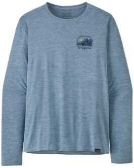 Pánské triko Patagonia Cap Cool Daily Graphic Lands LS Velikost: XL / Barva: modrá