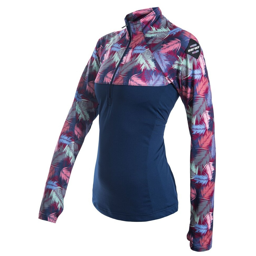 Dámská mikina Sensor Coolmax Thermo zip Velikost: L / Barva: modrá