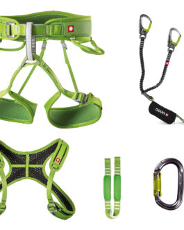 Ferratový set Ocún Via Ferrata Twist+Chest Set Velikost: M-XL / Barva: zelená