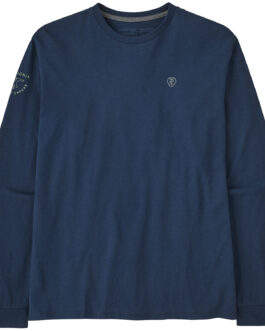 Pánské triko Patagonia Forge Mark Responsibili Tee LS Velikost: XL / Barva: tmavě modrá