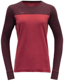 Dámské funkční triko Devold Norang Merino 150 Shirt Velikost: S / Barva: červená/růžová