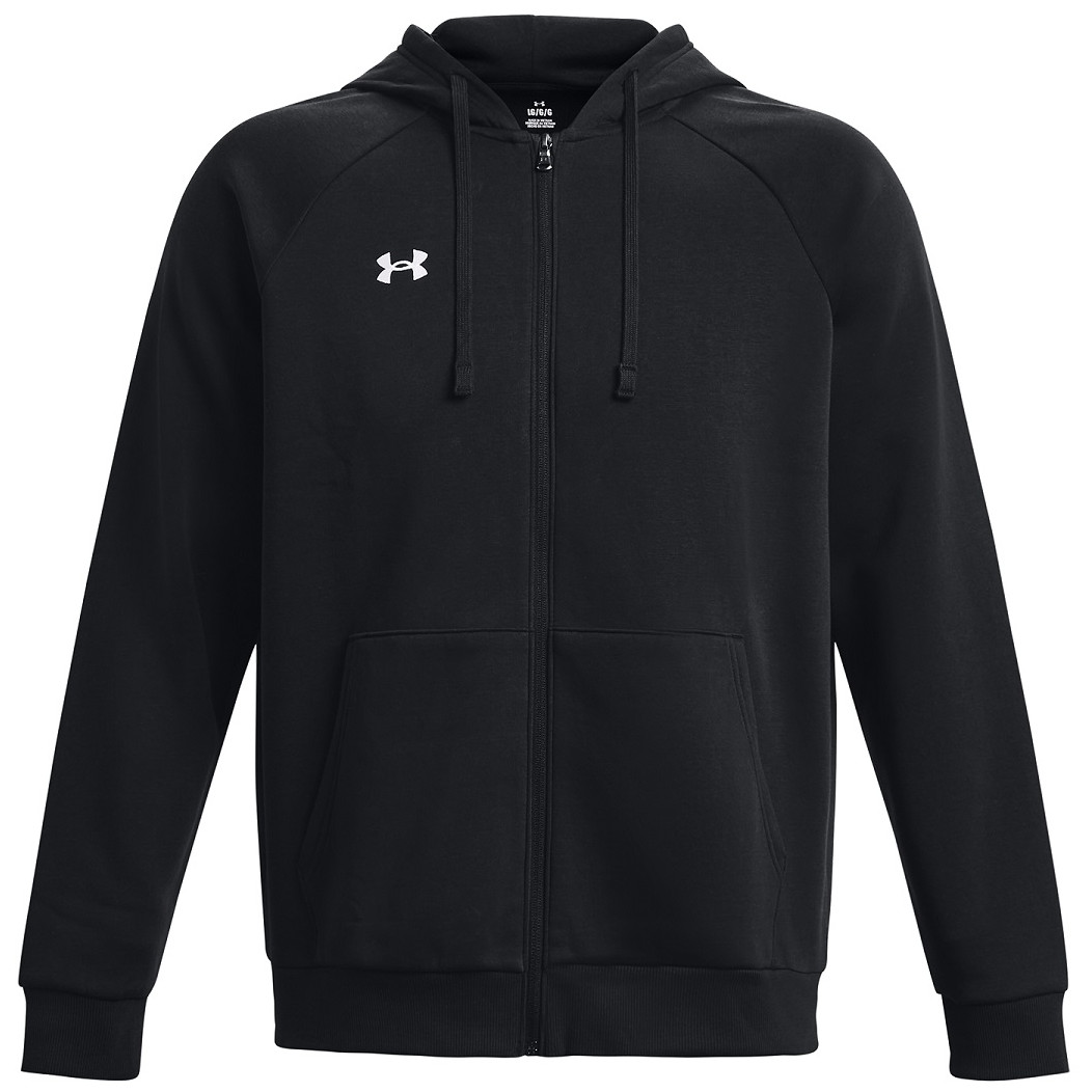 Pánská mikina Under Armour Rival Fleece FZ Hoodie Velikost: XXL / Barva: černá