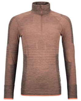 Dámské funkční triko Ortovox 230 Competition Zip Neck W Velikost: M / Barva: oranžová