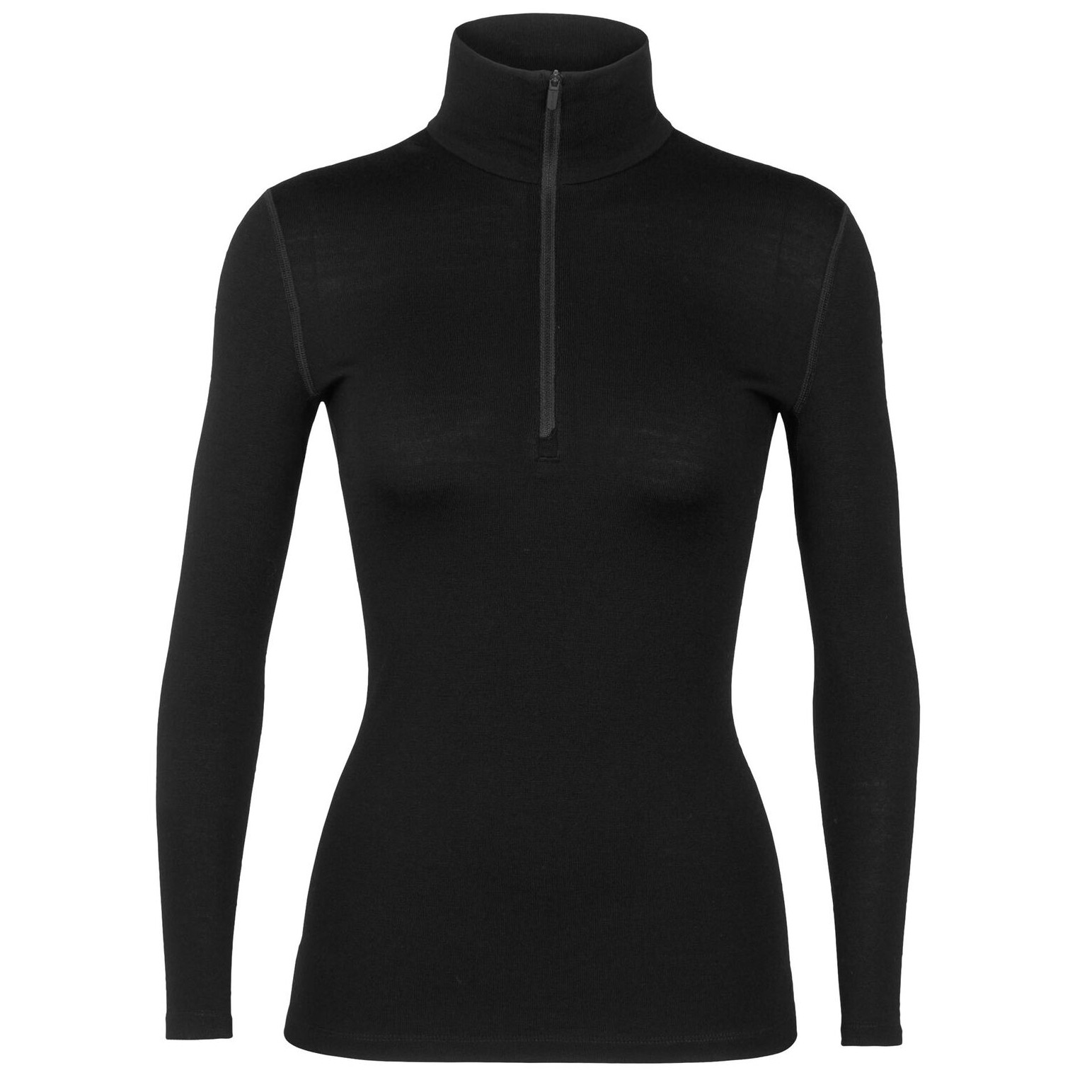Dámské funkční triko Icebreaker 260 Tech LS Half Zip Velikost: L / Barva: černá