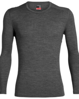 Pánské triko Icebreaker Mens 260 Tech LS Crewe Velikost: XXL / Barva: šedá